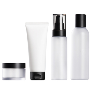 pet塑料透明麿砂纯露瓶 100ml化妆品按压乳液瓶 50g面霜分装瓶HF