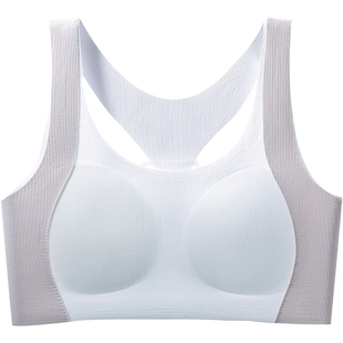 无痕内衣女学生初高中生少女文胸18岁发育期运动高强度防震背心式