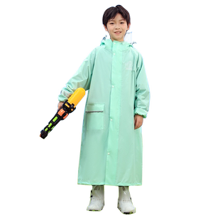 红色儿童雨衣男童女童小学生上学专用一年级男孩防暴雨书包位雨披