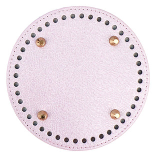 钩针包包底板编织包底pu皮革底马卡龙色手工包DIY配件珠光色彩色