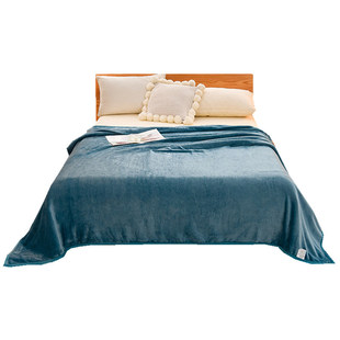 冬季牛奶绒床单单件加厚法兰绒珊瑚绒宿舍单双人毛毯保暖毛绒被单