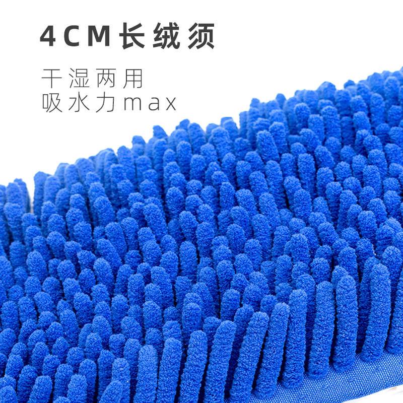 平板吸水拖把家用一拖净雪尼尔夹布套不锈钢伸缩杆木地板瓷砖拖布