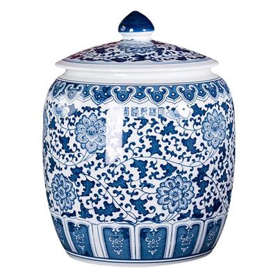 加厚密封陶瓷米缸油缸腌菜肉带盖家用面粉缸30斤景德镇防潮茶叶罐