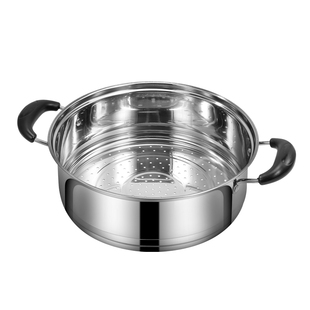 蒸笼蒸屉不锈钢家用圆形蒸层蒸格屉子电锅炒锅蒸锅笼屉火锅18蒸篦