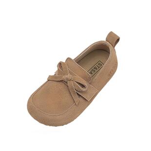 星期六童鞋女童乐福鞋2026春秋新款勃肯鞋儿童一脚蹬鞋单鞋皮鞋子