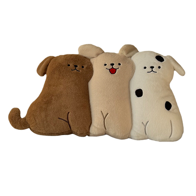 可爱毛绒小狗小猫连体抱枕靠垫