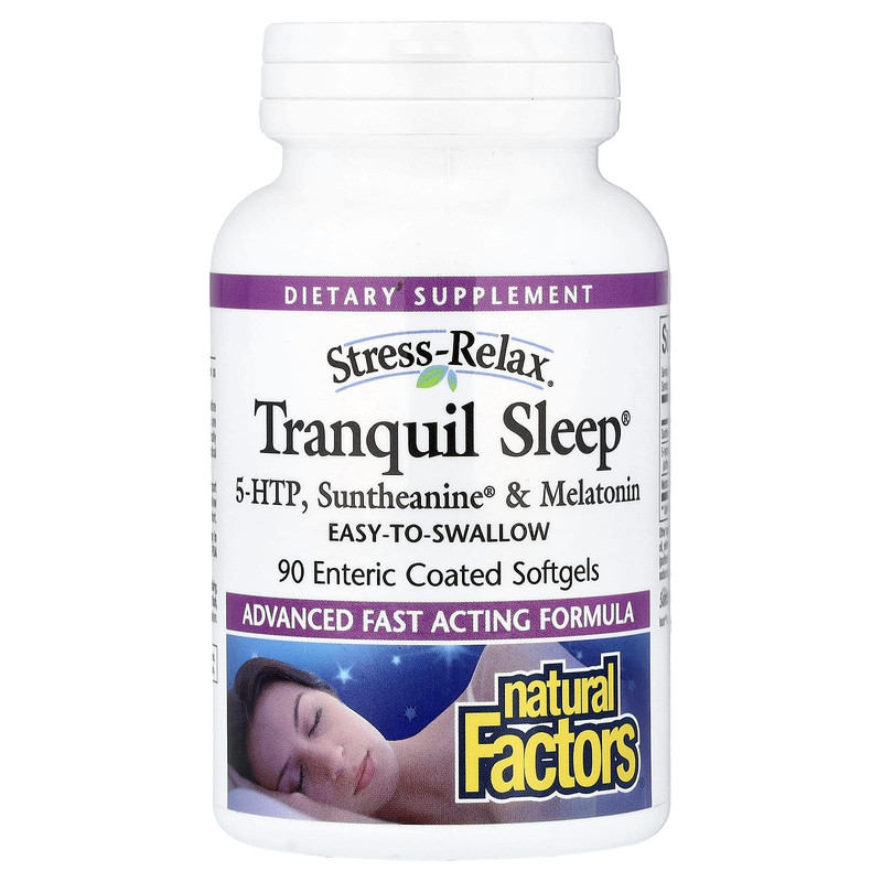 Natural Factors Stress-Relax特强型宁静睡眠配方健康好眠大脑放