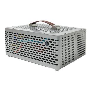 itx刀卡机箱海豚手提机箱半高显卡卧式机箱便携diy迷你HTPC外壳