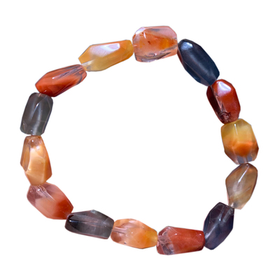 天然冰透彩兔毛随形手链礼物情侣