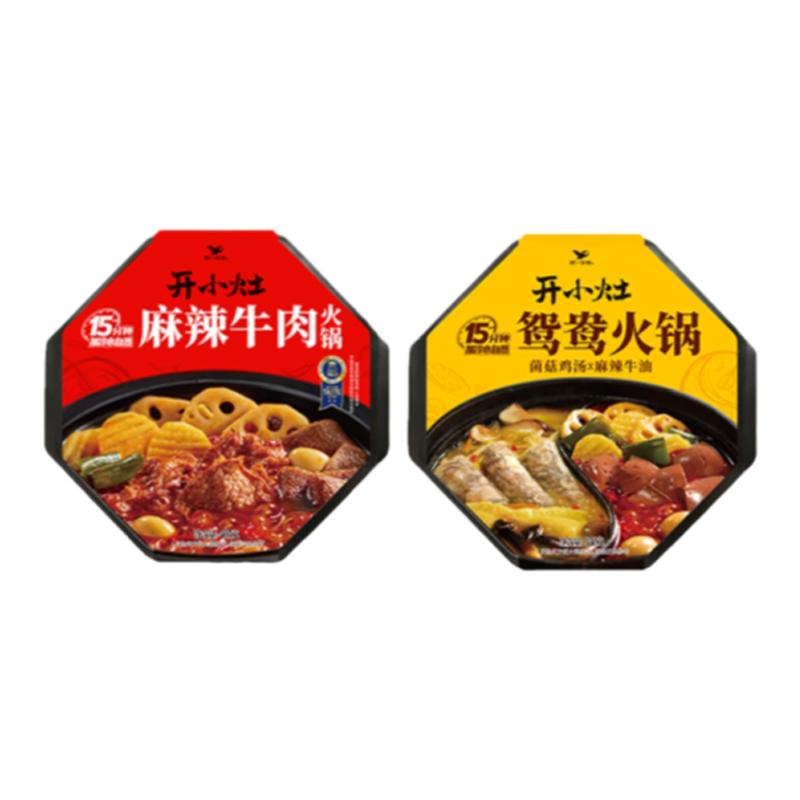 统一开小灶自热小火锅麻辣牛肉鸳鸯火锅方便速食免煮即食懒人夜宵