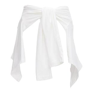 CBXLAB街舞潮牌多色爵士舞跳舞个性系腰罩衫美式嘻哈腰搭显瘦上衣