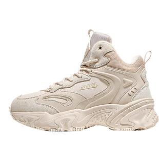 骆驼女鞋运动休闲鞋秋冬季中高帮加绒棉鞋防滑厚底缓震户外徒步鞋