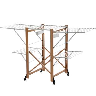 Arit意大利进口实木可折叠移动落地晾衣架室内家用不占地2025新款