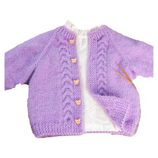 秀丝雅铃兰开衫毛衣亮丝纱线锦柔线手工DIY编织材料包