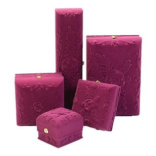 绒布珠宝首饰盒戒指玉镯翡翠项链盒手镯盒子手链小手饰包装盒批发