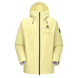 骆驼雨神三合一冲锋衣男女黄色外套2026春季新款加绒加厚登山服装