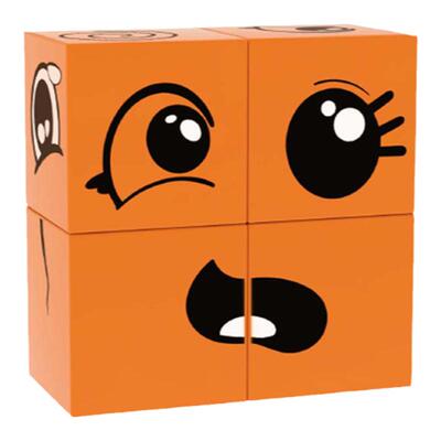 磁性积木你哭我笑变脸魔方