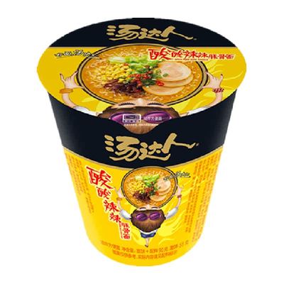 统一酸辣方便面90g×1杯×1组