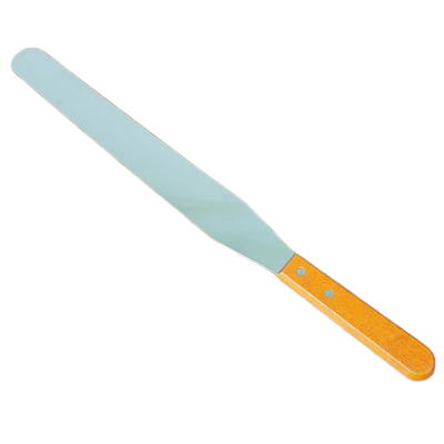 12寸14寸煎饼翻饼尺木柄不锈钢坯子无刃铲刀加厚耐用翻煎饼工具