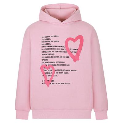 KTDA新品卫衣宽松情侣加绒帽衫