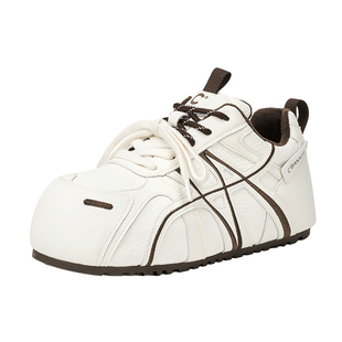 千百度厚底加绒德训鞋系带松糕新款百搭低帮休闲运动鞋女保暖棉鞋