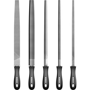 锉刀钢锉圆锉小型金属打磨工具磨铁神器三角半圆平板挫子扁锉套装