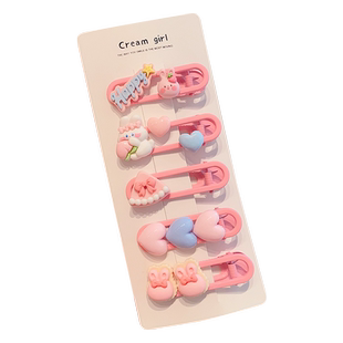 儿童多巴胺发夹不伤发女童前额刘海夹发饰小女孩可爱卡通发卡头饰