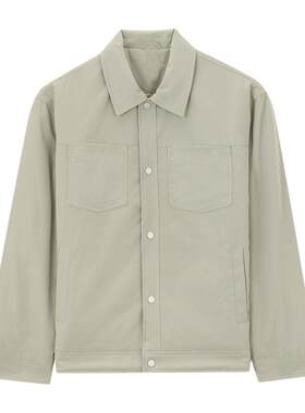 MindBridge简约翻领棉服