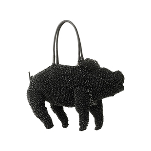 ANTEPRIMA/安蒂佩玛Piggy系列立体卡通猪猪包手提包编织轻奢女包