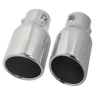 通用汽车卷边尾喉尾咀不锈钢消声器尾喉汽车排气管改装螺丝锁紧