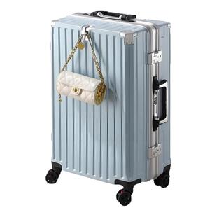 行李箱男生铝框结实耐用24寸拉杆箱可坐成人加厚旅行箱20寸密码箱