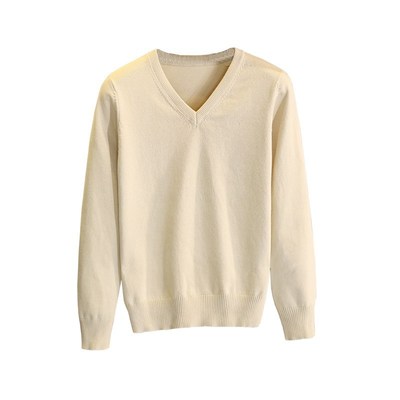 长袖鸡心领女士全棉冬季毛衣