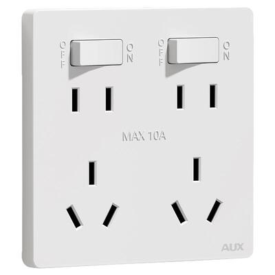 奥克斯86扩展插座二开十孔带开关