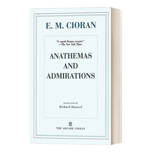 英文原版 Anathemas and Admirations 供词与诅咒 萧沆 齐奥朗 Cioran 英文版 进口英语原版书籍