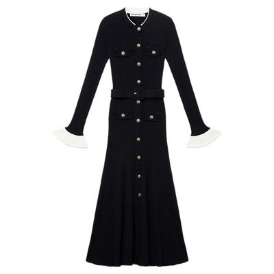 self-portrait千金风针织连衣裙