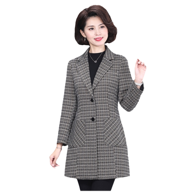 中年妈妈秋季新款时尚洋气风衣