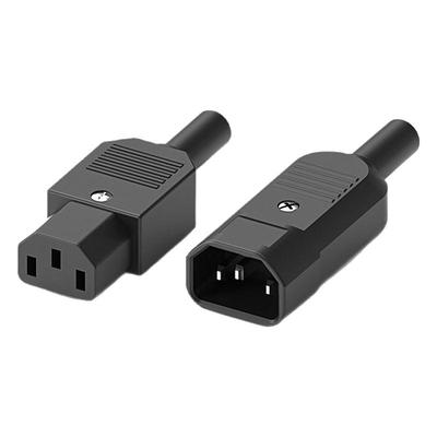 品字插座公母对接充电头