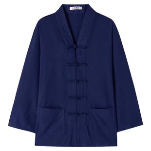 武当三宝领对襟道士服装男亚麻夏季道服女2025新款正一居士太极服