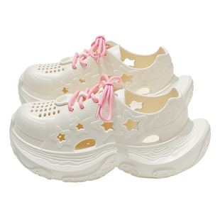 洞洞鞋女款2026新款夏外穿防滑厚底运动沙滩涉水足弓支撑溯溪凉鞋