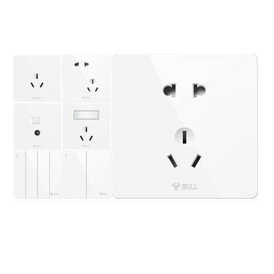 公牛白86型无框大面板