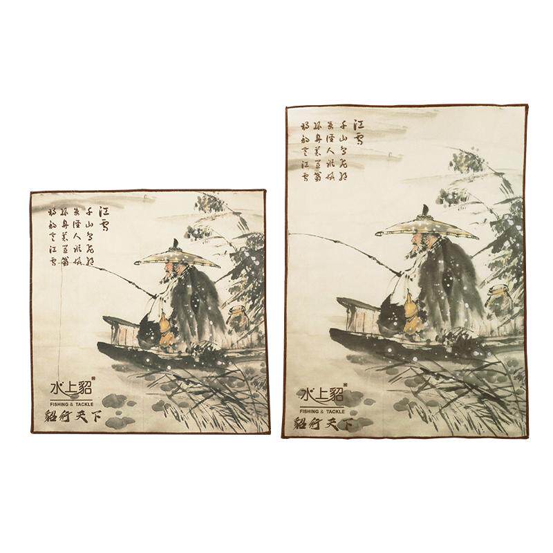 水上貂不粘饵加厚柔软钓鱼毛巾