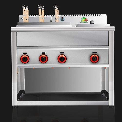 CY-4+1孔燃气电热煮面炉商用连汤池机面食店煮拉面煮粉机猛火灶