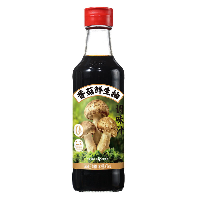 仲景香菇鲜生抽0防腐剂特级酱油