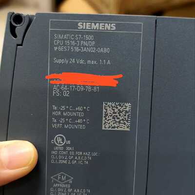 议价S7-1500 CPU 1516-3 PN/DP 型号