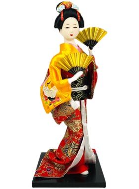 人偶日式艺妓和服娃娃日料餐厅居酒屋装饰桌面摆件装饰日本人形