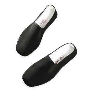 老美华老北京布鞋男2026春季新款透气休闲千层底男鞋一脚蹬懒人鞋