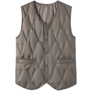 2025新款冬季羽绒马甲男士背心中老年内穿轻薄马夹大码羽绒服内胆