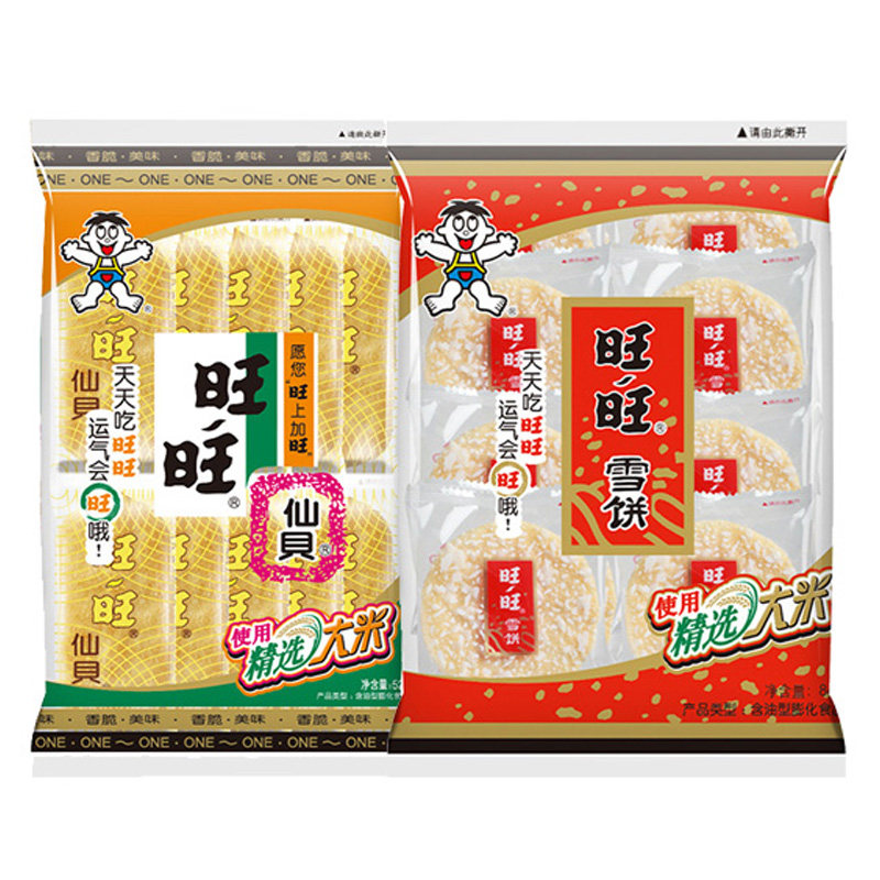 旺旺经典原味雪饼原味仙贝组合