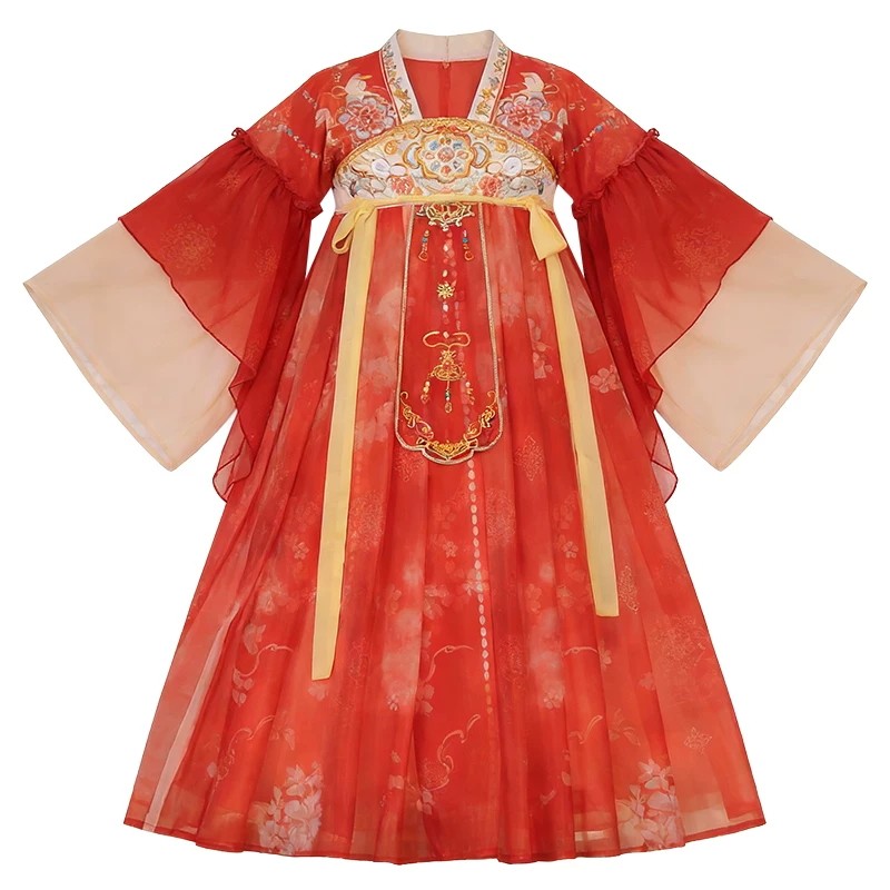 女童汉服春秋仙气襦裙古装连衣裙