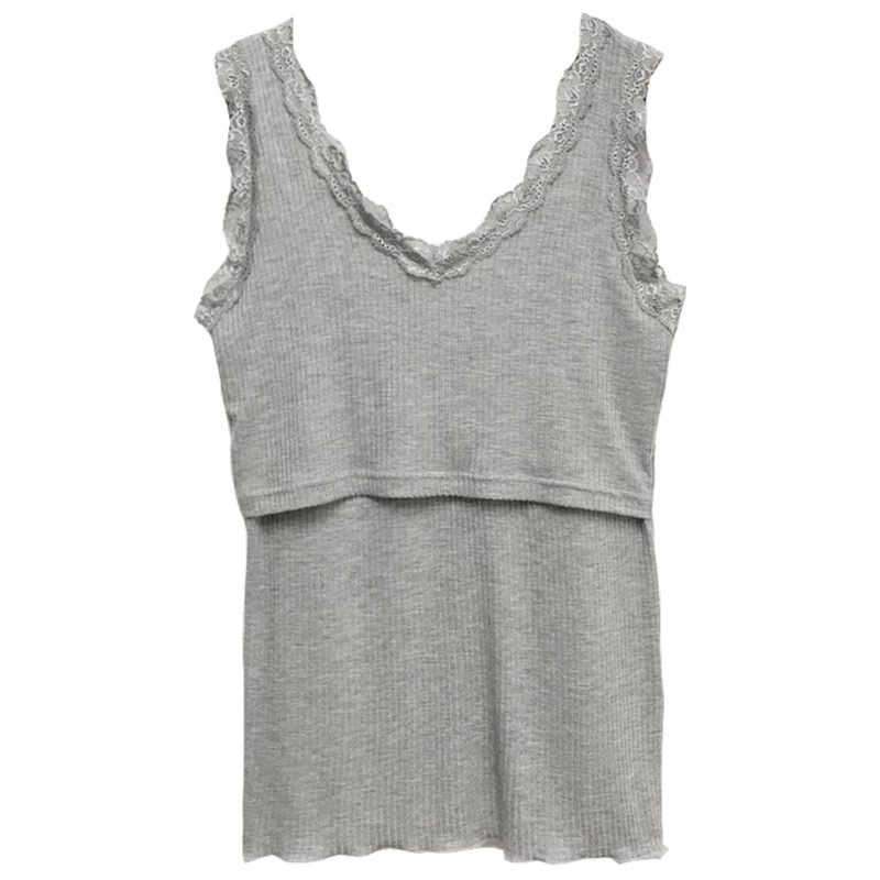 母乳期春秋哺乳背心夏季外穿薄款吊帶背心月子服喂奶女哺乳衣外出